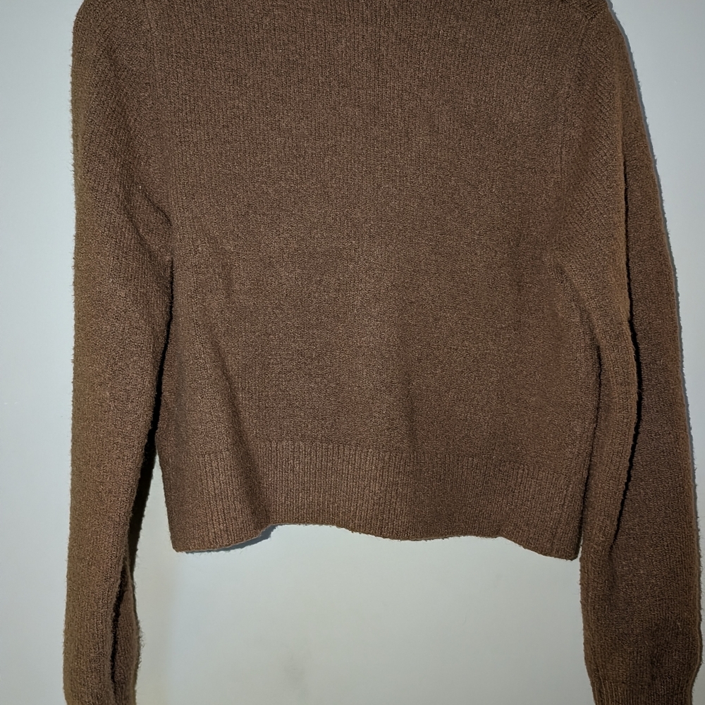 Jessica Simpson Cardigan Button Down Sweater with Floral Detail Women’s Medium - Picture 2 of 4